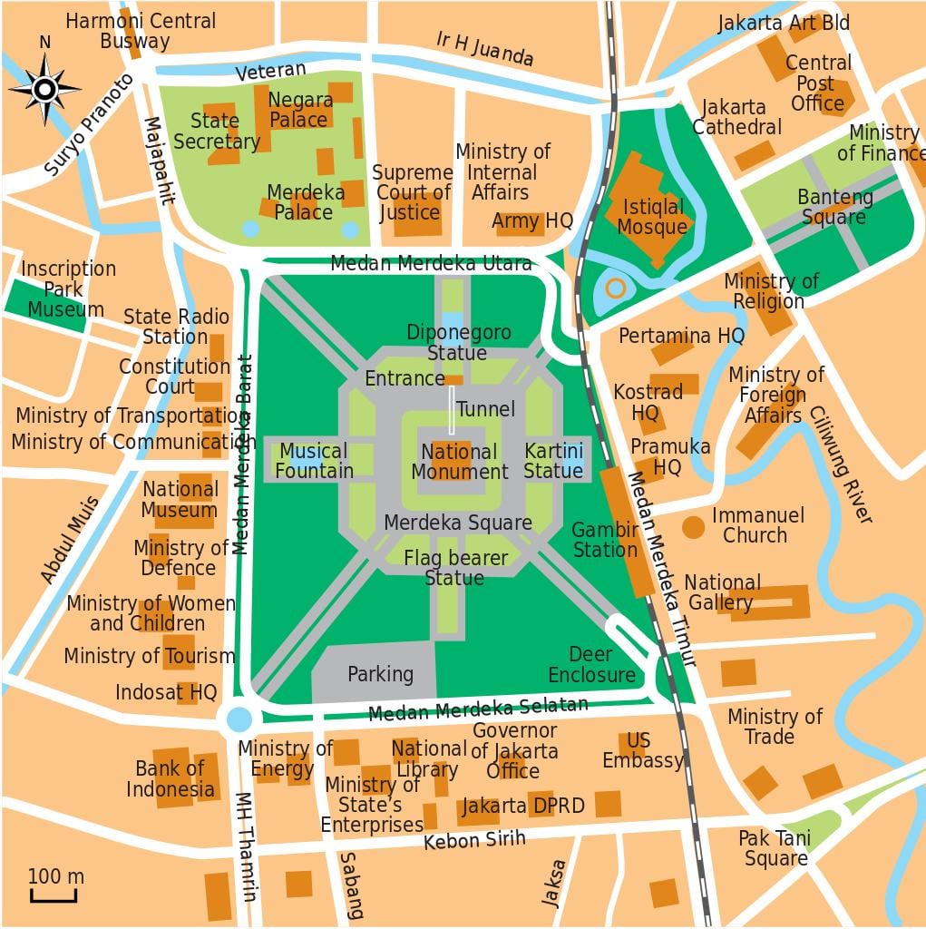 નકશો ઓફિસ Jakarta