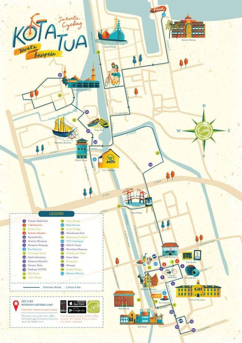 નકશો કોટા Jakarta