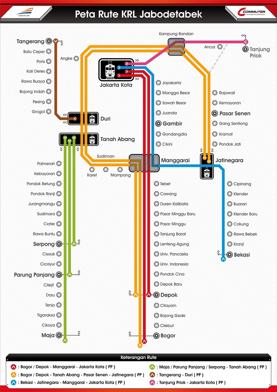 નકશો krl Jakarta