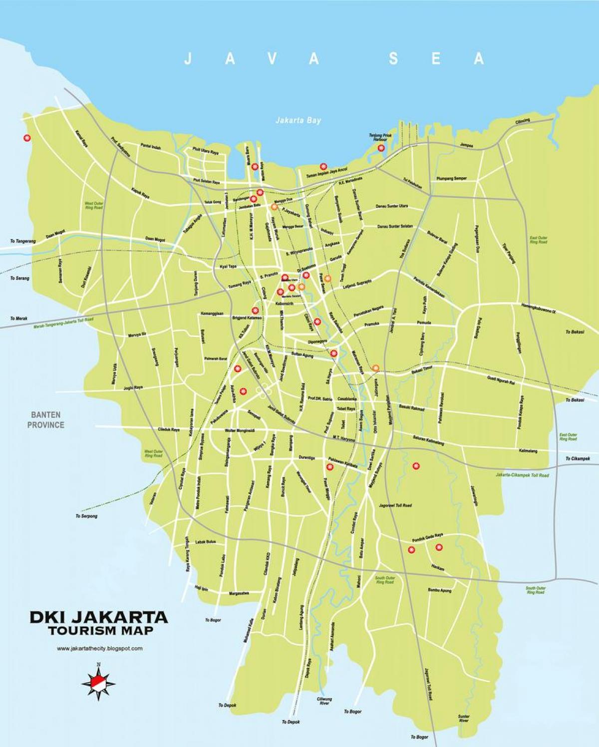 નકશો harmoni Jakarta