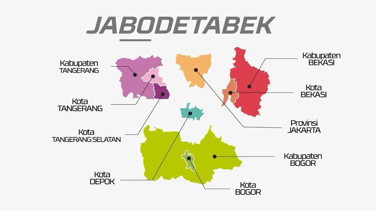 નકશો jabodetabek
