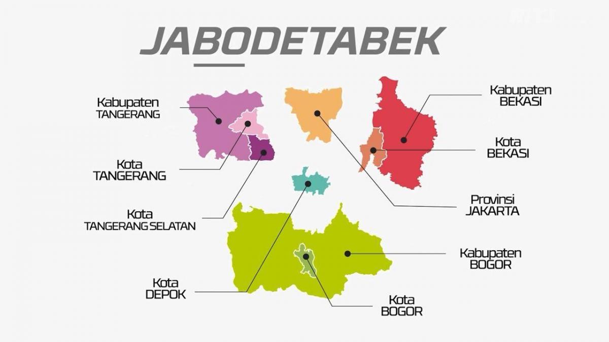 નકશો jabodetabek