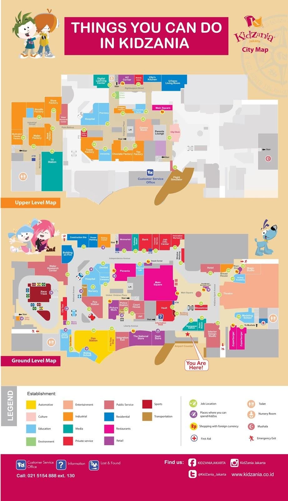 નકશો kidzania Jakarta