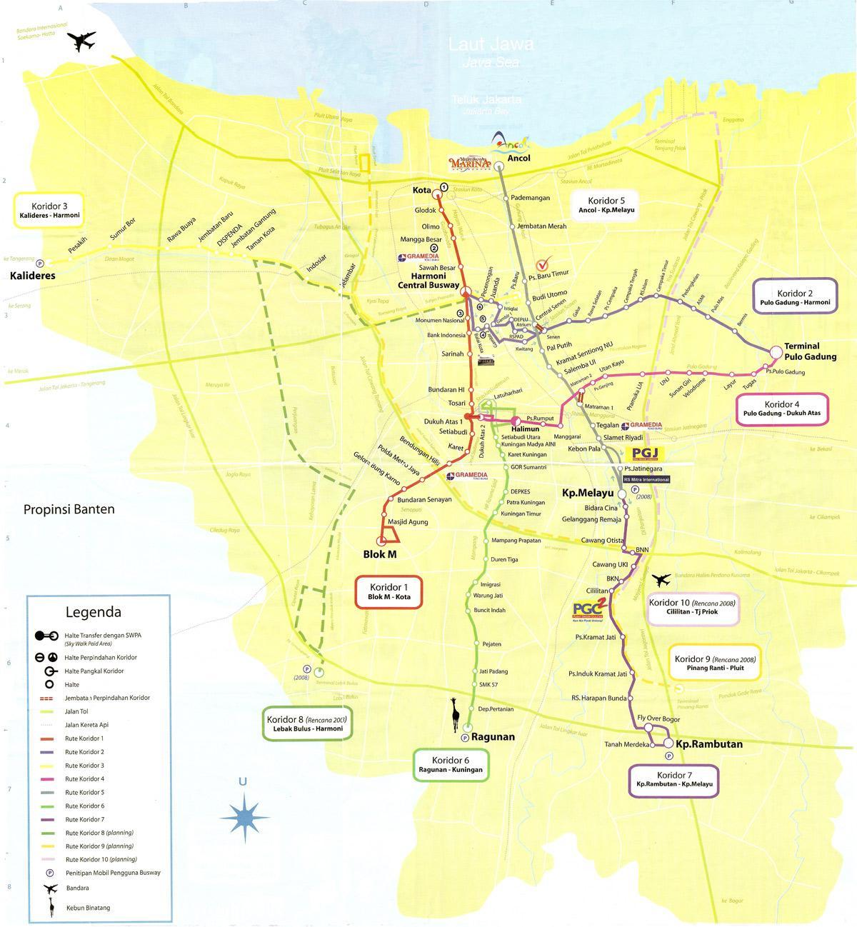 નકશો નકશો ancol Jakarta