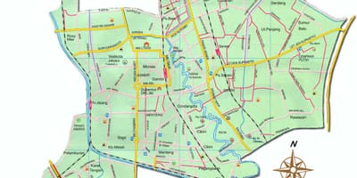 નકશો Jakarta pusat