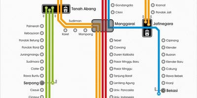 નકશો krl Jakarta
