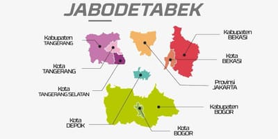 નકશો jabodetabek