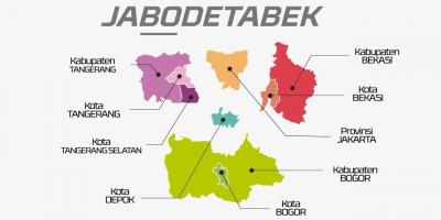 નકશો jabodetabek