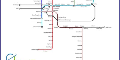જકાર્તા lrt નકશો
